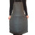 易美丽诺 DA6077 防水防油围裙加厚餐厅厨师酒店洗车皮革围裙 咖啡色常规1.0m 2件装