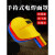 电焊机护眼面罩 手持式电焊面罩强光水轻便耐摔焊工焊帽MYFS 红色 手持式单镜片