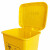 兰诗（LAUTEE）LJT-1288 医疗脚踏垃圾桶 医院诊所用废弃物收集桶 黄色-30L