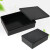加厚元件盒带盖零件盒黑色电子元器件工具收纳盒ESD塑料小盒子导 小号抽屉式138*92*48mm有隔板