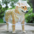 OIMG狗狗雨衣中大型犬宠物雨衣泰迪柴犬小型犬柯基金毛雨披防水透明 白边透明雨衣 L 适合10~15斤