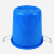 领象 大水桶塑料桶 圆形收纳桶大容量水桶酒店厨房工业环卫物业大号垃圾桶 带盖100L蓝色