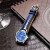 雷诺（RARONE） 手表 休闲情侣手表气质石英表男女款日历品牌国表生日礼物送男友 蓝面银钉 40mm 40-43