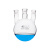 蜀牛 直三口烧瓶 圆底球形蒸馏瓶 高硼硅 标口 玻璃三颈烧瓶 反应器 2000ml(24-19-19)