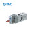 SMC 电磁阀,二位五通单电控,Rc3/8,DC24V,VF5120-5DZ1-03