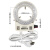 体视显微镜LED光源WR63HW环形灯CCD工业相机补光灯微镶机辅助灯圈 白光(白色外壳) 6-10w