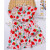 迪士尼（Disney）女童草莓真丝连衣裙儿童夏季桑蚕丝公主裙韩版小女孩宝宝裙子童装 水草莓色1 73cm