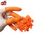 世霸 SHIBA 加厚防滑指套护指耐磨乳胶橡胶防护点钞保护工业劳保一次性手指头套 防滑手指套橙色300只 M码