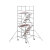 威速VS脚手架带轮平台梯子登高铝合金门式装修移动作业工地 1层整套 平台2米总高3米