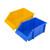 箱大王 Xlj-08 加厚组立式物料盒 斜口盒零件盒 五金元件盒 蓝色180*125*80