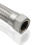 惠世达 工业304不锈钢波纹管6分蒸汽高压软管钢丝编织耐高温金属软管（定制） 4分*3000MM 