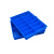 塑料分格箱加厚自带格子周转箱大号收枘零件盒塑料框分隔物料匡 590四格箱 蓝色
