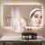 圣莉亚智能浴室镜子触摸屏卫生间洗手台发光led灯化妆镜挂墙式除雾魔镜 B款白光+单触控（可选暖光） 500*700mm