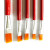 凡牌  尼龙油画笔红杆水粉水彩笔油漆刷子工业排笔补油描线笔颜料笔  5#  100支/包
