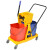 白云清洁（baiyun cleaning）手压式榨水车双桶免手洗拖把挤水车商用  AF08073（60L）