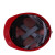 安美尚（ams）KG-VF玻璃钢V型矿工安全帽旋钮调节带灯架 力达 红色 定做 1顶