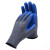 品之德 12双劳保手套浸胶耐磨防滑工作工地防护涂胶涂掌手套灰蓝