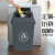 翻盖夹缝分类垃圾桶带盖大号户外商用创意大容量办公室垃圾箱 翠绿色 绿色40升(带盖)