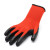 者也 尼龙乳胶手套 60双 红纱黑皱纹掌 透气防滑工地搬运劳保手套