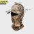 京洲实邦 战术迷彩头套一体户外骑行钓鱼防晒透气面罩鸭舌帽 蟒纹黄JZSB-3645