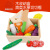 百格斯水果玩具切切乐磁铁儿童木质早教厨房仿真过家家磁性蔬菜宝宝玩具 木盒9件(磁性