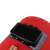 电焊防护面罩红钢纸手持式加厚焊工焊接氩弧焊手把式焊帽防火星 1.5MM加厚红钢纸     黑色+透明镜片各10