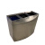 邻莎（lin sha）不锈钢垃圾桶 1000*420*900mm