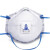 3M 8577CN防尘口罩头戴式P95级活性炭防油烟有机异味带呼吸阀罩杯式防护口罩