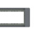 贵派（goldp）三位空白灰色118型(中)面板框架 贵雅A7S-118灰色系列墙壁暗装插座