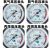 承琉减压阀单表头氧气氩气加热表表头配件减压器头压力显示 FX乙1炔高压单表头0-4MPA