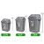 阿斯卡利 垃圾桶大号商用摇盖厨房餐饮学校物业果皮箱办公室厕所用翻盖垃圾箱 42L绿色-弹盖【加厚款】