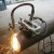 CG2-11上海华威磁力管道切割机配件半自动火焰气割机割管机坡口机 左右移动座铜(安装孔距25mm)