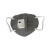 3M 9541V KN95活性炭口罩 折叠式防尘防异味防护口罩（耳带式 带呼吸阀） 20只