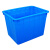 冰禹 BY-3043 蓝色加厚塑料水箱 长方形物流周转箱 120款700*490*385mm