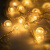贝工 LED气泡球灯串 暖色 新年春节装饰彩灯串 满天星装饰氛围灯 遥控+USB款6米40灯