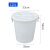 Cleapon 水桶 圆形收纳桶大容量水桶发酵桶酒店厨房工业环卫物业垃圾桶 45L 白色带盖 CL1004