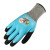 牛郎星劳保胶片手套乳胶发泡PVC手套手背贴片防护手套1钢筋工工地专用 NL-588蓝