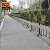 爱柯布洛 镀锌铁马护栏 可移动隔离栏临时施工围栏道路交通安全防护栏1×1.5m黄黑3.5kg 700394