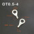 凯蓝智造OT6-10冷压端子线耳鼻接线端子O型圆形铜鼻子连接器端子鼻 0T1-3(1000/包)