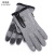 韩曼柯 冬季户外骑行手套触屏拉链运动防水耐磨加绒登山滑雪保暖手套 灰色 XL 