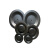 QBY/K25/40/50/65/80/100隔膜片丁青橡胶气动隔膜泵膜片气泵配件 450黑色橡胶8个孔