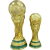 子木雅居2022卡塔尔世界杯幸运金球【1比1】大力神杯37cm足球奖杯模型球迷 实心中号21里米