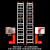铝合金伸缩梯子6米7米8米9米加厚升降梯单面直梯子户外工程梯 双踏板6米伸12米厚5.0MM)