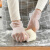 定制适用一次性洗完手套家务清洁厨房耐用PVC餐饮烘焙手套橡胶丁晴 透明 S