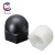 楚昌 TCLM09 盖型螺母防尘塑料圆头螺帽 黑色 M8（50个）