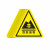 昊鹰 提示贴设备安全牌注意安全标识牌提示牌 工厂电力标识牌  危险废物（10个装）12*12cm