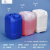 柯瑞柯林Creclean®拧盖水桶塑料提手酒桶化工桶废液存储实验露营户外容器TG50B 蓝色 5L 1个装