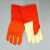劳卫士 FGW-LWS-019桔红阻燃布手掌芳纶棉手套防高温300℃ 防切割 桔红