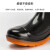 胜丽 雨鞋男款 低筒防水雨靴 防滑耐磨耐脏 劳保水靴 FPB020M 黑色 45码 1双装