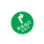 月桐（yuetong）地面指引标识贴 YT-G0526 300×300mm PVC 绿色 安全出口右转 1个